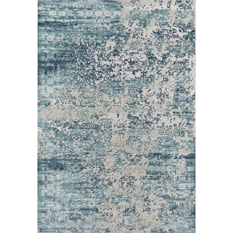 Momeni Traditional Rectangle Area Rug, Blue, 3'10 X 5'7