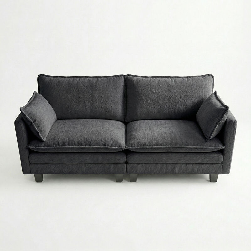 Gubsib Modern Chenille Loveseat image number 6