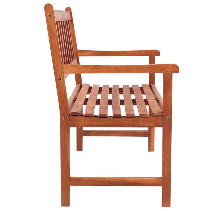 Patio Bench Brown Solid acacia wood and polyester Medium Sturdy