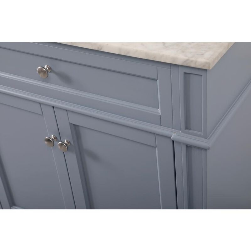 Elegant Kitchen and Bath 72 inch double bathroom vanity in grey