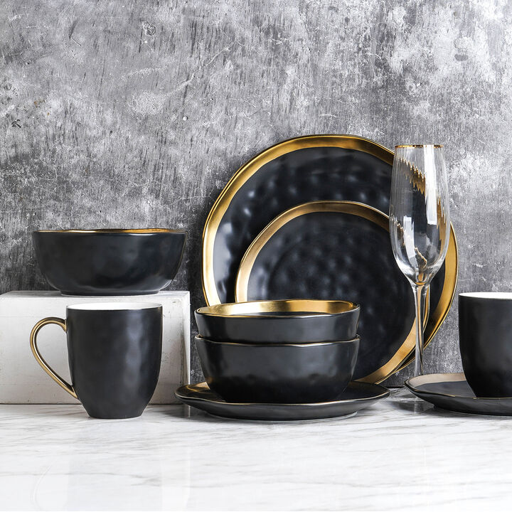 Stone Lain Florian Porcelain 16 Piece Dinnerware Set