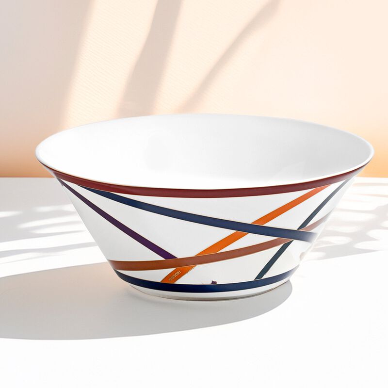 Salad Bowl NASTRI MULTICOLOR, diam. 10.43", H 4.33" image number 2