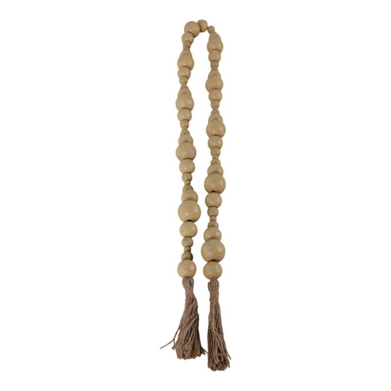 Wood Stonewash Bead Garland image number 2