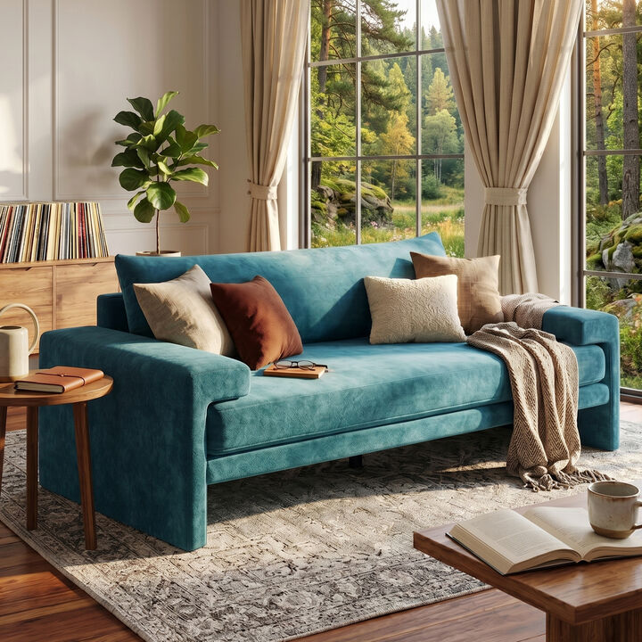 Paposk Chenille 3-seater Sofa