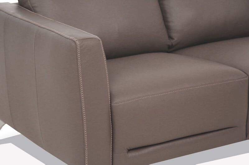 Malaga Sofa, Taupe Leather