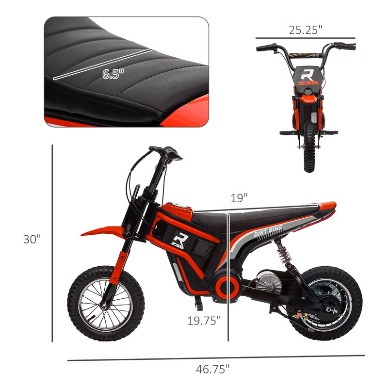 BreeBe 24V 350W Electric Dirt Bike Up to 15 MPH w/ Twist Grip Throttle image number 2