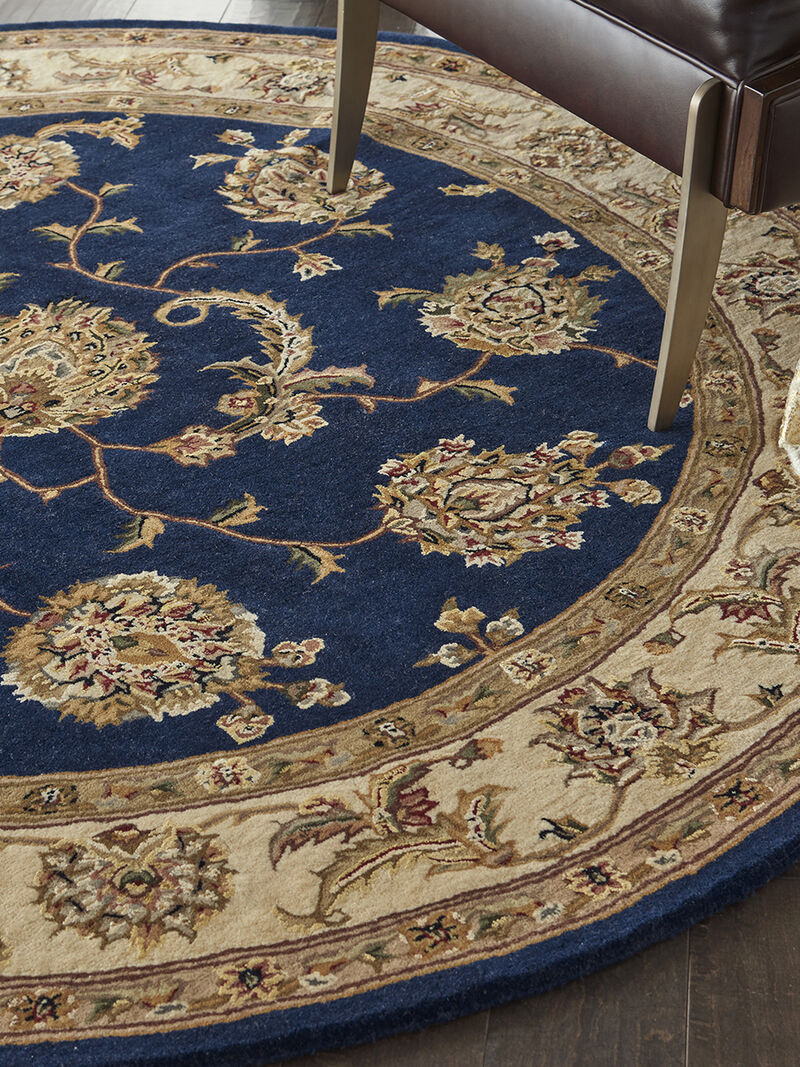 Nourison 2000 2022 Navy 6' x Round Rug