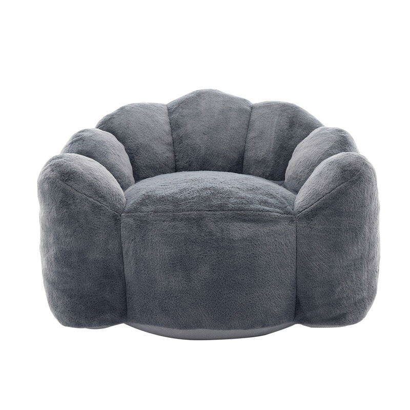GOODSILO Ergonomic Memory Foam Bean Bag Sofa Chair with Pull Ring for Easy Mobility and Relaxation image number 0