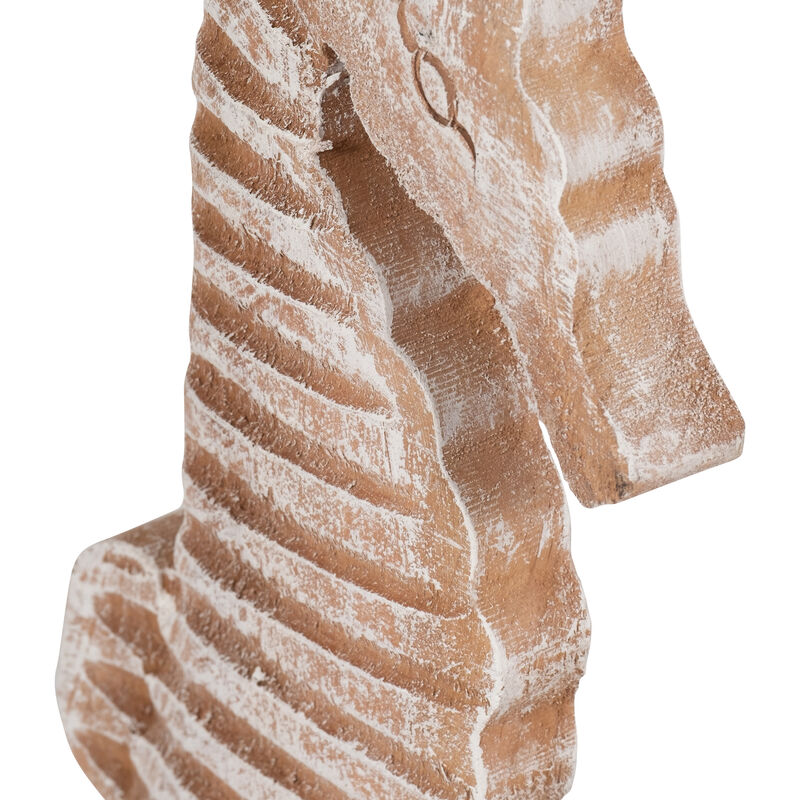 13"H Seahorse, Rustic White image number 4