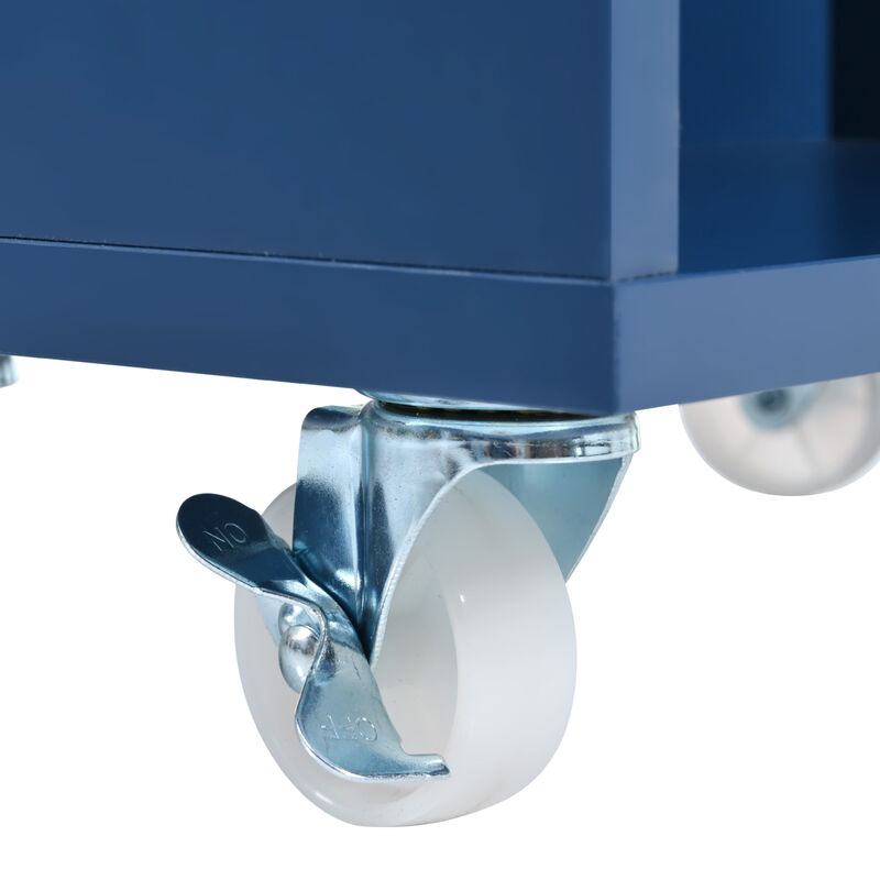 ELEMENT ACE Versatile Rolling Kitchen Island with Extendable Tabletop, LED Lighting, and Convenient Power Outlets image number 5