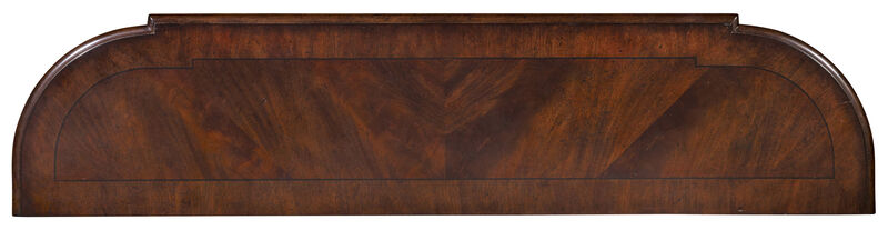 Leesburg Demilune Hall Console in Dark Wood