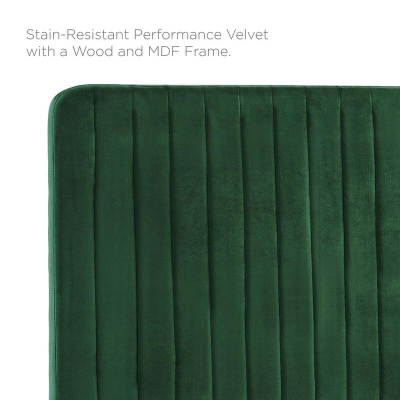 Milenna Channel Tufted Performance Velvet King/California King Headboard image number 4