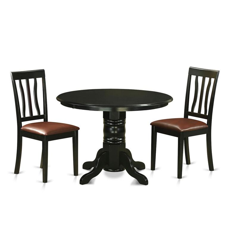 3 Pc small Kitchen Table set for 2-Small Kitchen Table and 2 Kitchen Chairs