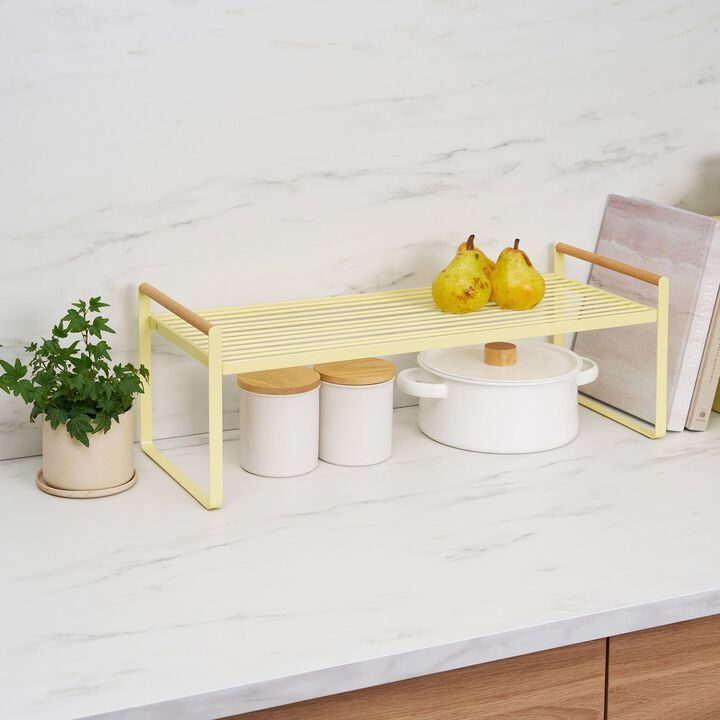 Countertop Wire Shelf - Steel + Wood