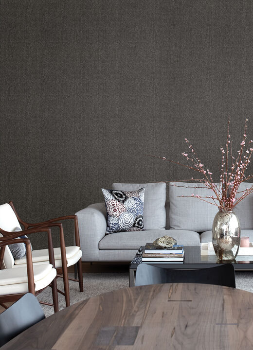 Nagano Black Distressed Texture Wallpaper