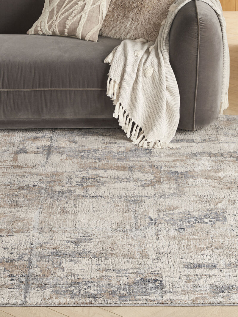 Rustic Textures RUS06 Beige/Gray 5'3" x 7'3" Rug image number 2