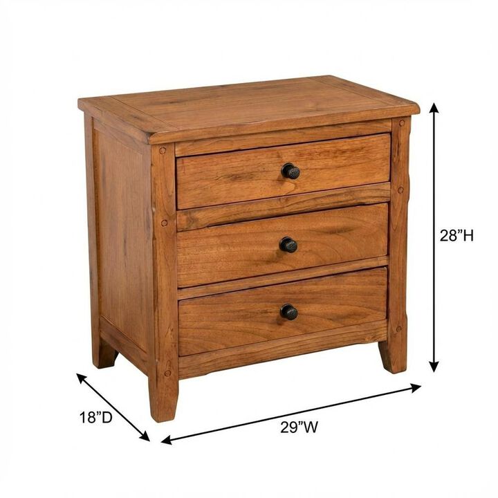 Starlight Canyon Home Nightstand with Style and Mindi Wood for Bedroom Storage