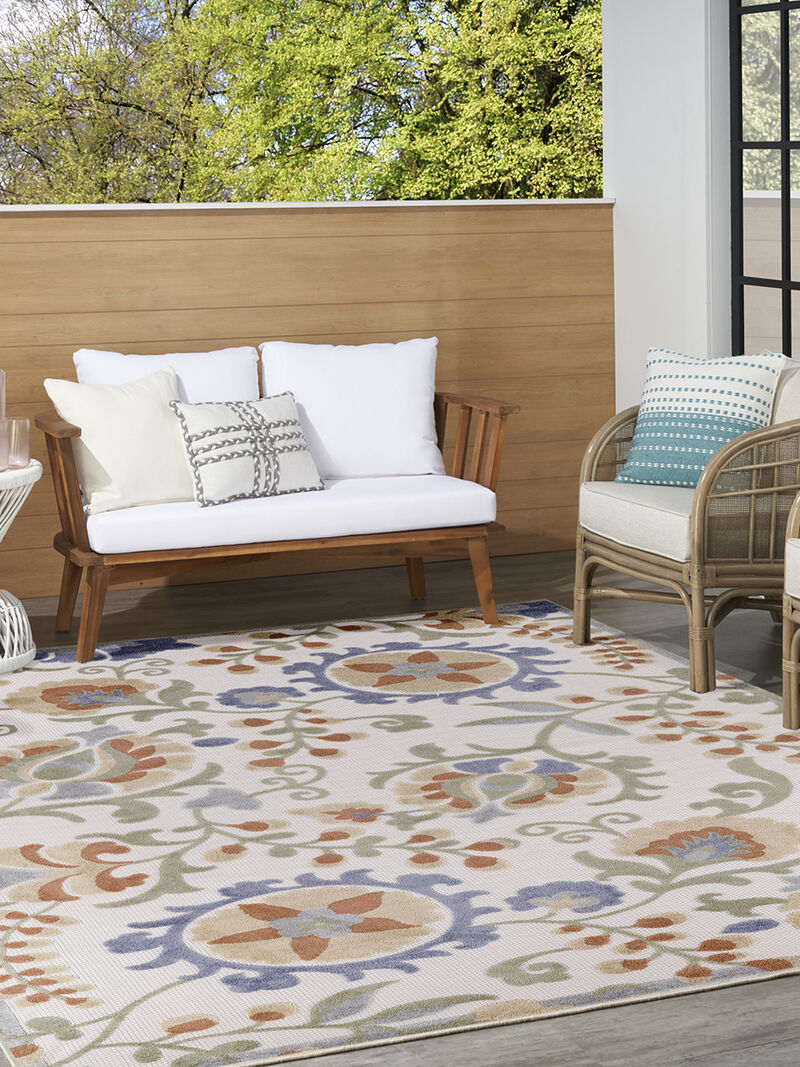 Aloha ALH17 Ivory/Blue 9' x 12' Rug