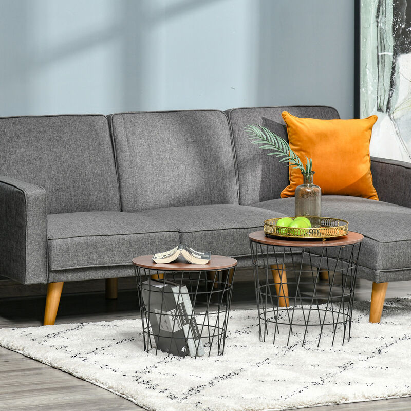 Hivvago Multi-Purpose Nesting Side Tables Set image number 1