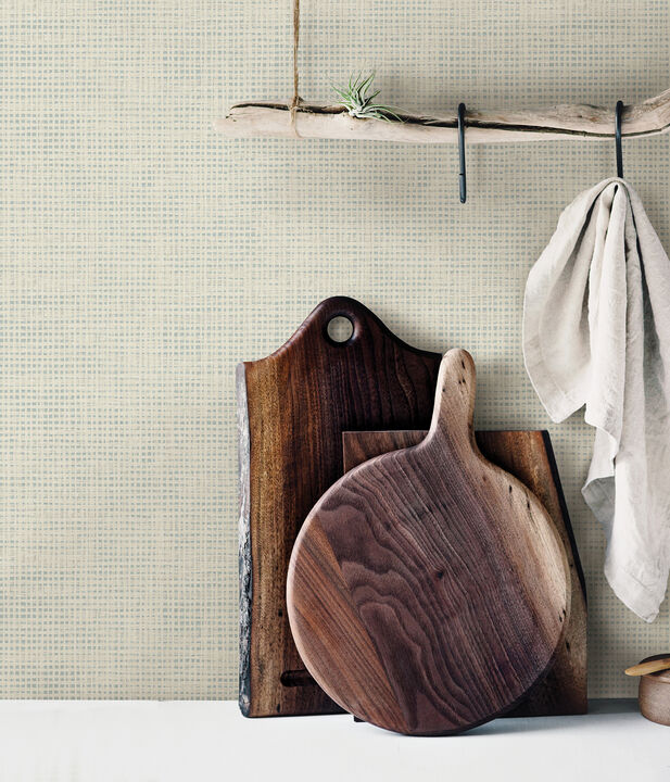 Nimmie Khaki Basketweave Wallpaper (Set of 2)
