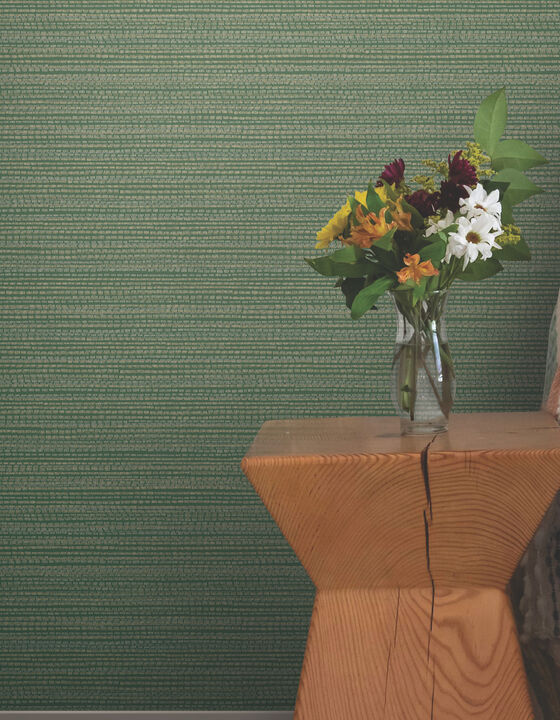 Tick Mark Texture Meadow Green Peel & Stick Wallpaper