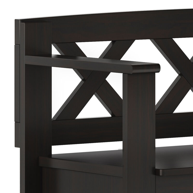 Simpli Home Amherst Small Entryway Storage Bench image number 4