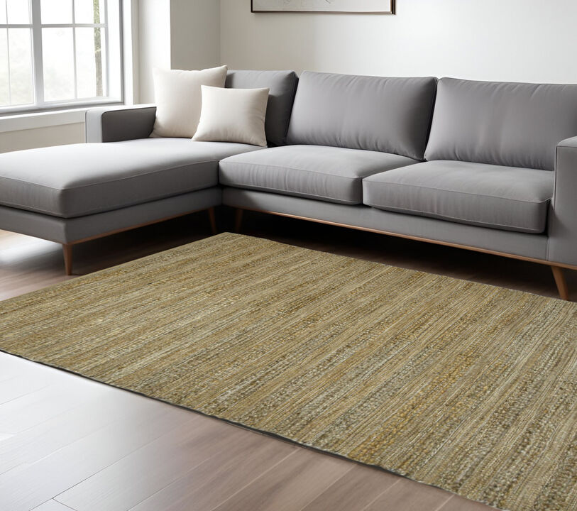 HomeRoots Oriental Hand Woven Area Rug With Fringe