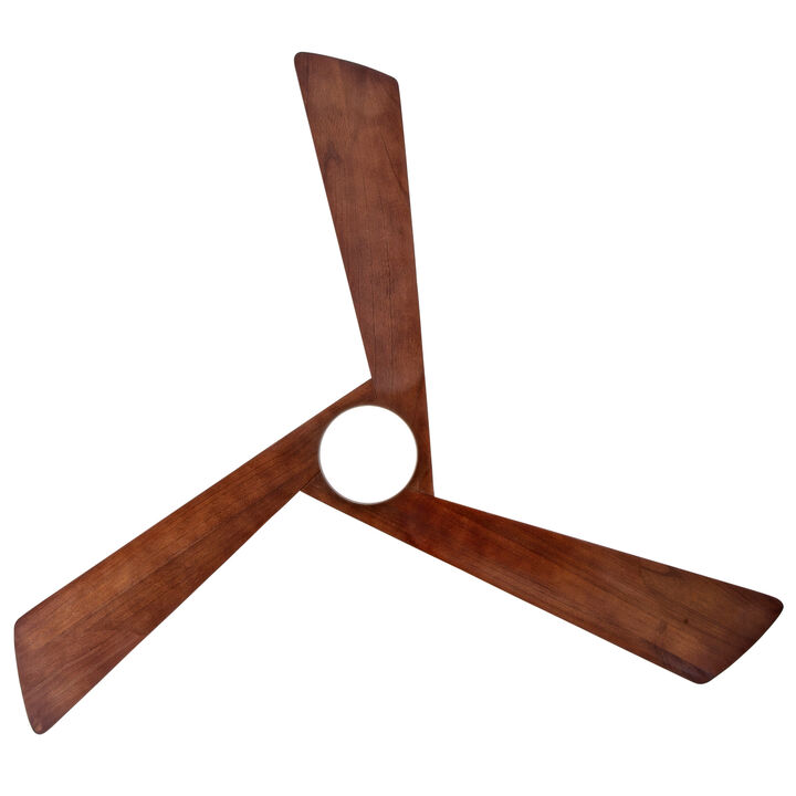 ELEMENT ACE 60 Inch Ceiling Fan with Integrated Light and Remote Control, Quiet DC Motor, 6 Adjustable Speeds, Dimmable 3-Color LED, Reversible Function for Living Room Bedroom Outdoor Spaces