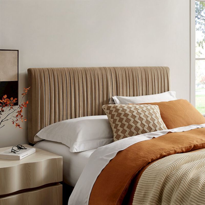 Eloise Stain-Resistant Performance Velvet Full Headboard image number 6