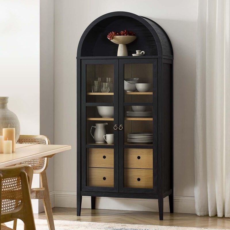 Nolan Tall Arched Storage Display Cabinet image number 8