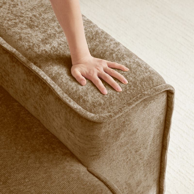 Glaquu Velvet Loveseat image number 6