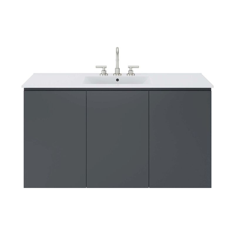 Bryn 48" Wall-Mount Bathroom Vanity image number 5