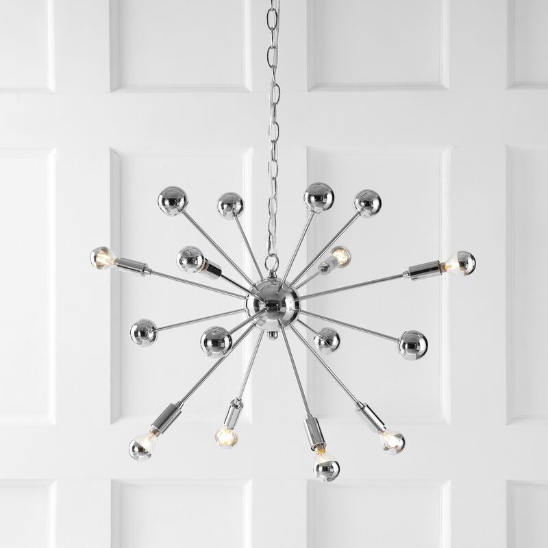 Glenn Metal Sputnik-Style LED Chandelier
