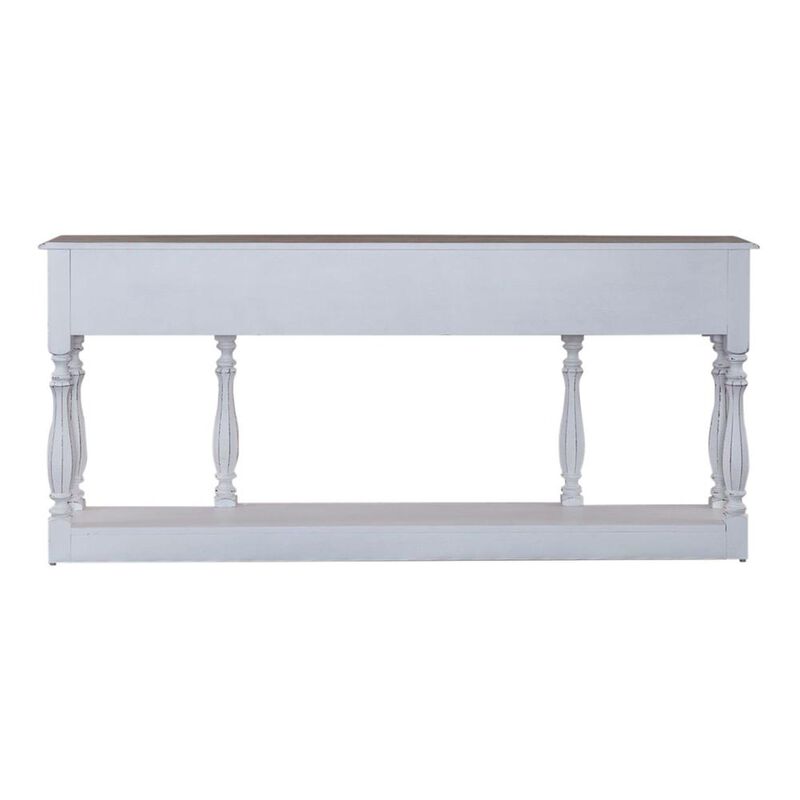 Liberty Furniture Magnolia Manor 72 Inch Hall Console Table in Antique White image number 3