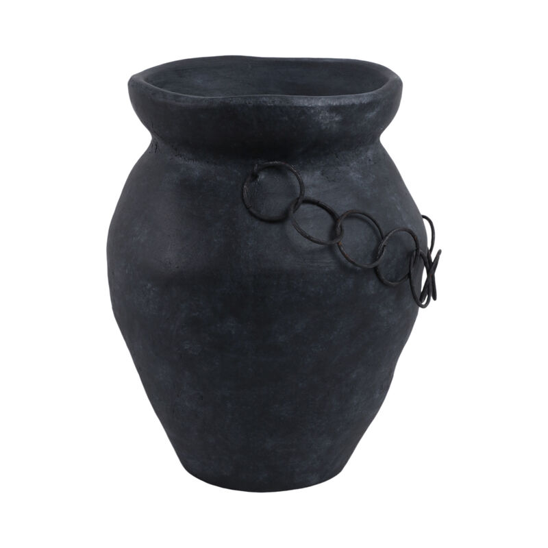12x10" Rustic Vase With Chain image number 2