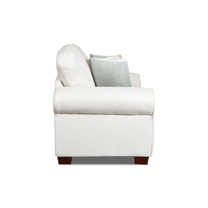 American Furniture Classics Living Room Beaujardin Loveseat with Four Throw Pillows