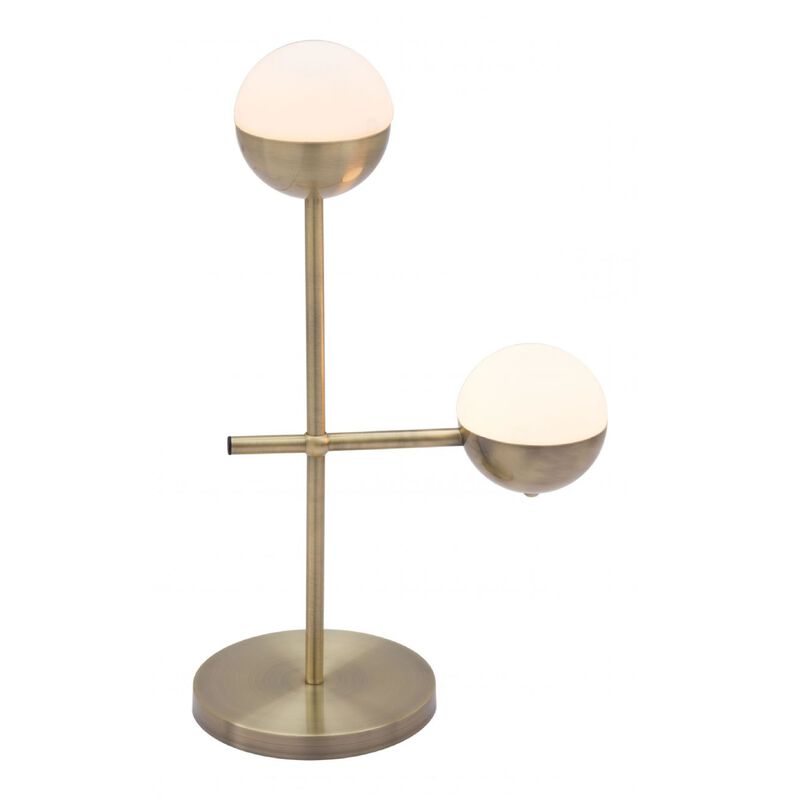 Waterloo Table Lamp White & Bronze image number 2