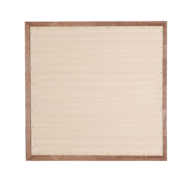 38 in. x 38 in. Classic Square Wood Framed Dresser Mirror image number 3