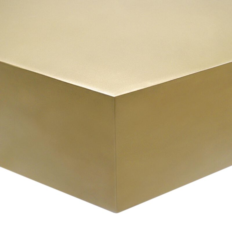 Pasargad Home Byzantine Octagon Shape Coffee Table, Brass