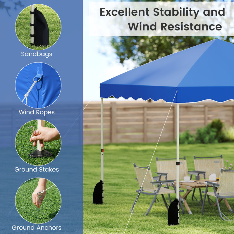 Foldable Pop-Up Tent with Rolling Storage Bag &ndash; Portable Outdoor Canopy