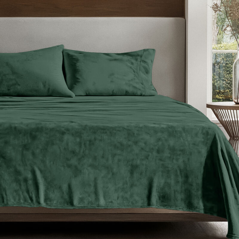 Velvety Soft Microplush Fleece Sheet Set image number 2