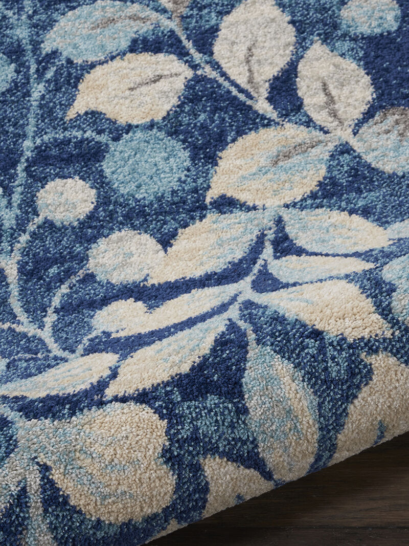 Tranquil TRA03 Navy 2' X 4' Rug image number 4