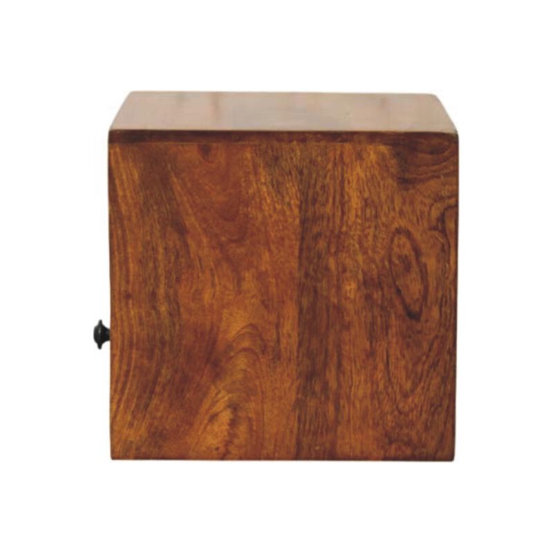 Artisan Furniture Solid Wood Solis 1-Drawer Chestnut Wall Mounted Nightstand