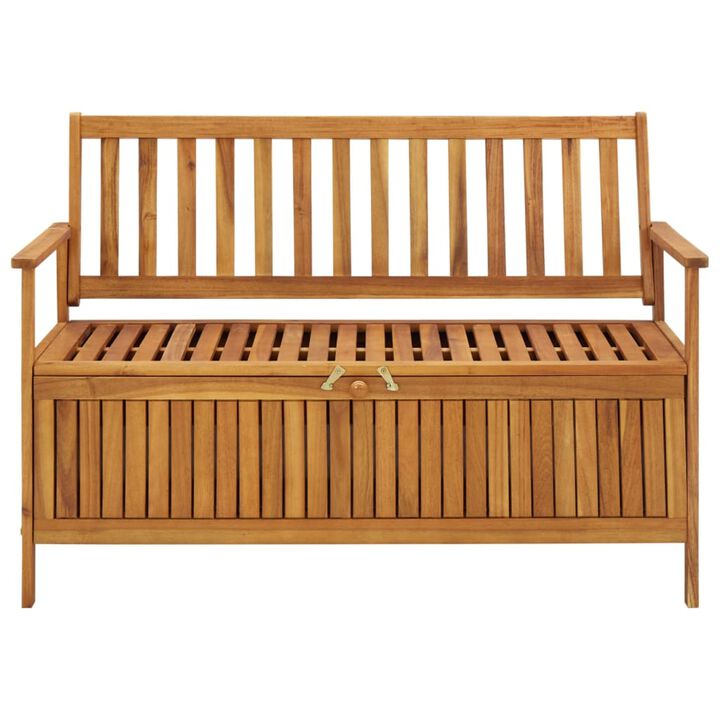 vidaXL Garden Storage Bench 47.2" Solid Acacia Wood