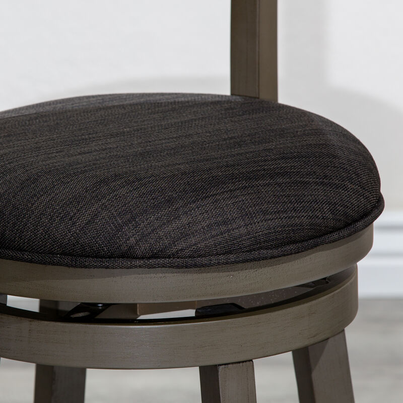 Streamdale 24" Swivel Counter Stool in Weathered Gray