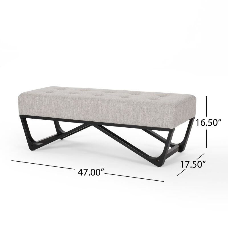 Merax Button-Tufted Ottoman Bench