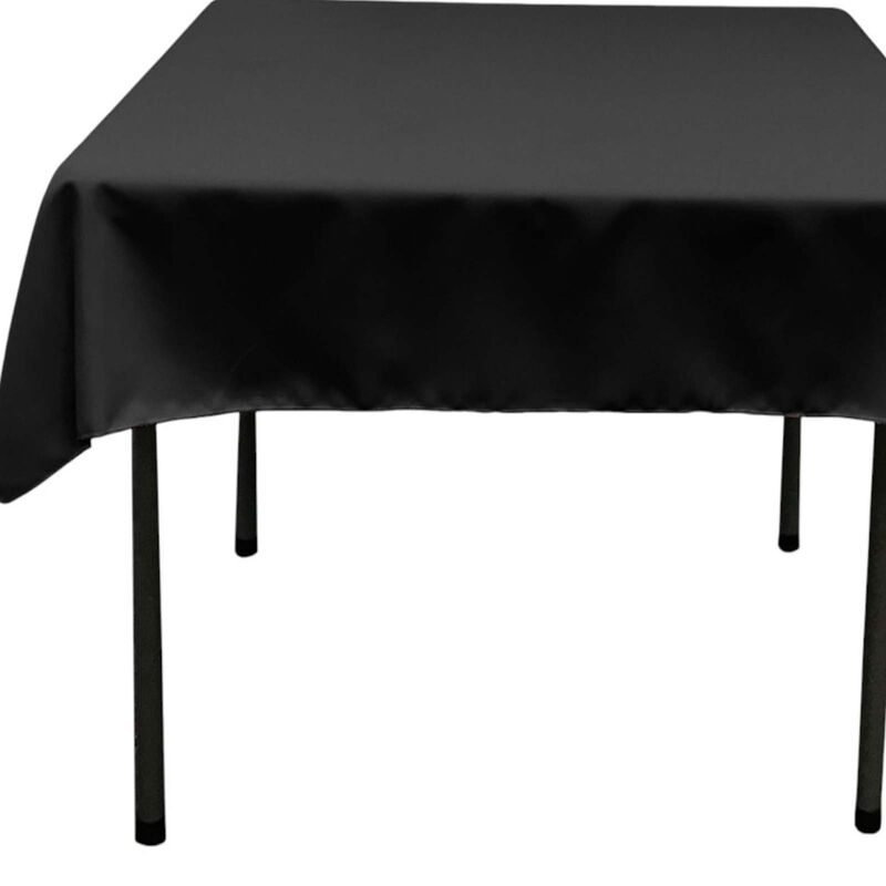 58-Inch Square Polyester Poplin Tablecloth for Dining and Kitchen Tables image number 2