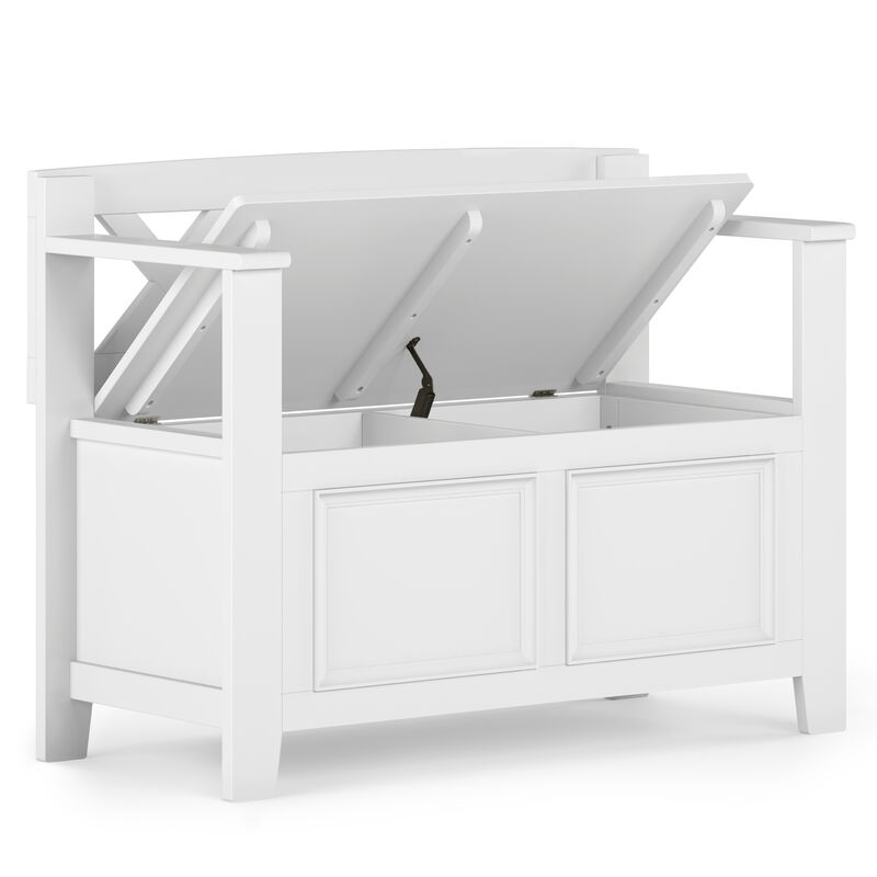 Simpli Home Amherst Small Entryway Storage Bench image number 3