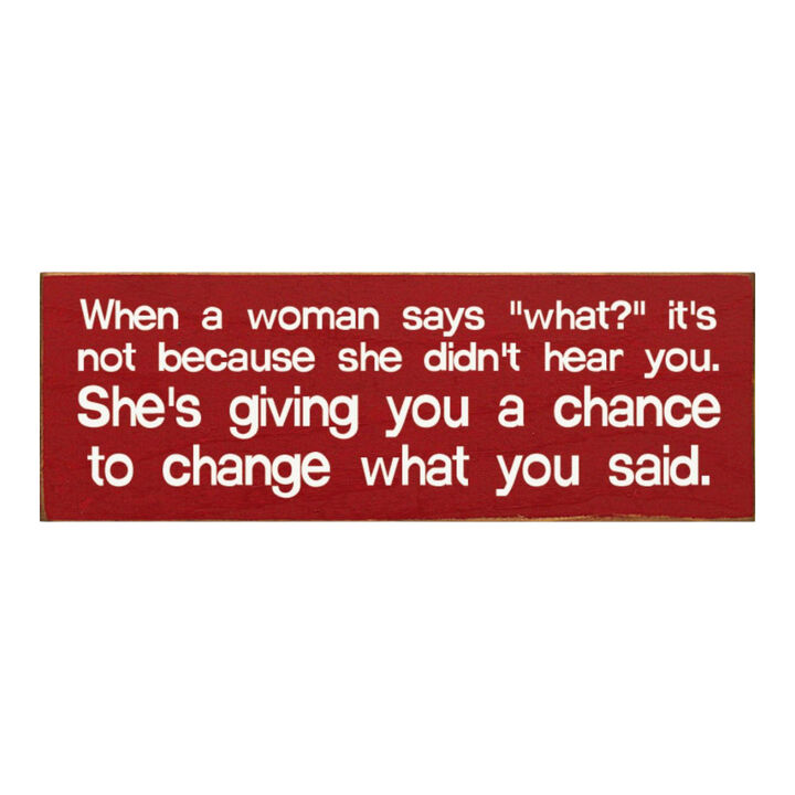 Funny Marriage Quote Wall Decor on Solid Knotty Pine Wood with Hanging Slot