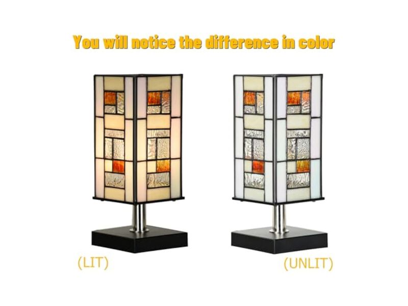 Tiffany Style Stained Glass Table Lamp For Living Room Bedroom Office image number 3